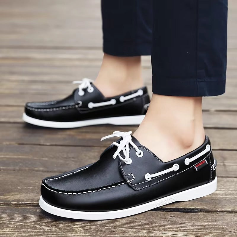 New genuine leather loafers for men