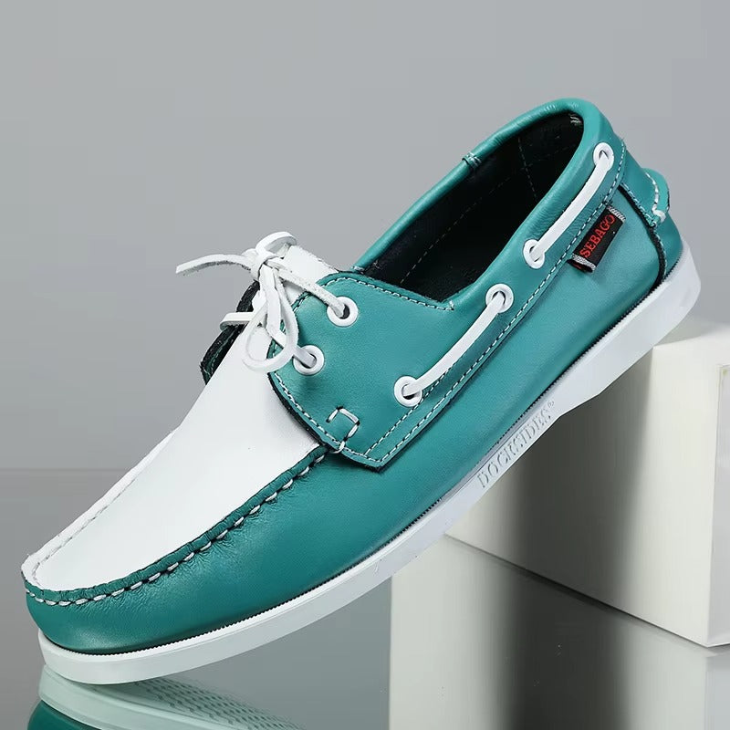 New genuine leather loafers for men