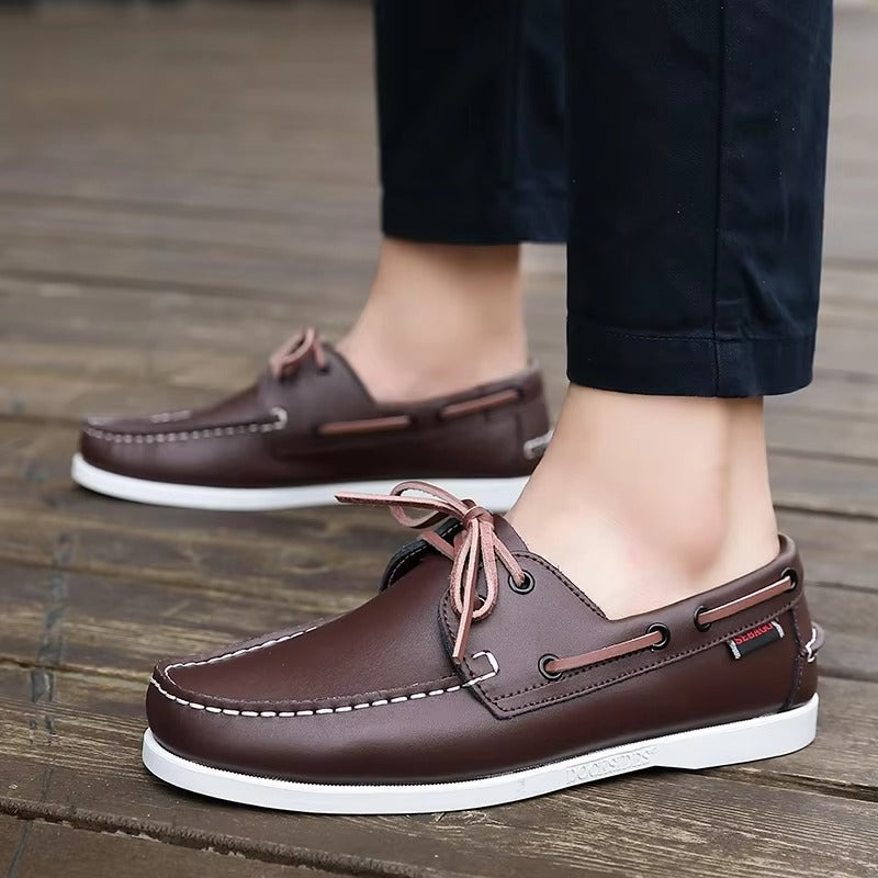New genuine leather loafers for men