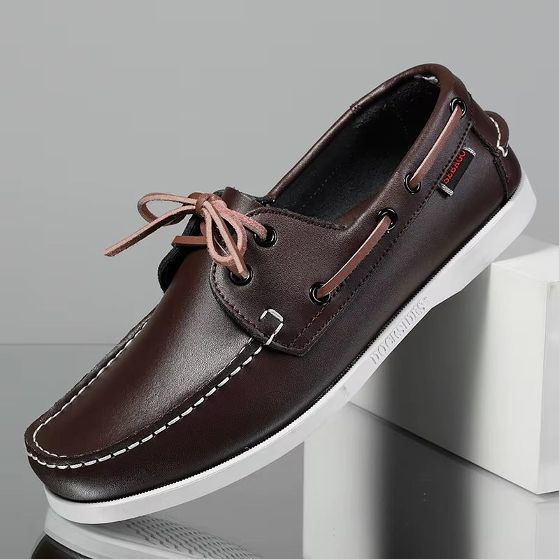 New genuine leather loafers for men