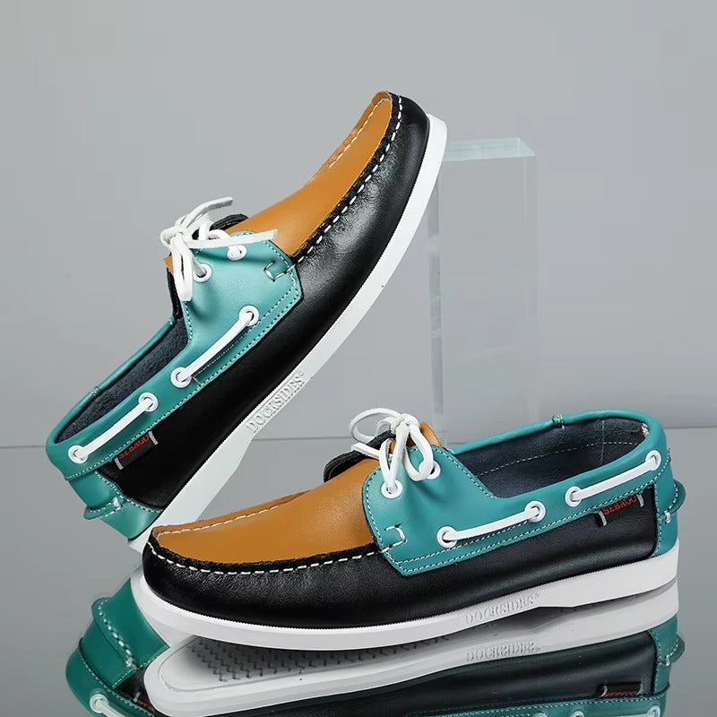 New genuine leather loafers for men