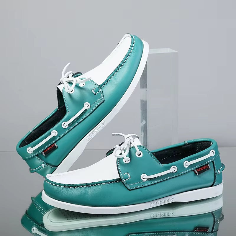 New genuine leather loafers for men
