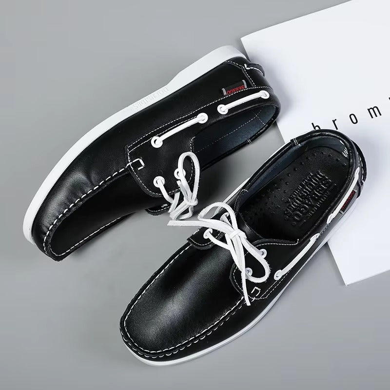 New genuine leather loafers for men